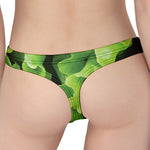 Fresh Lettuce Leaves Print Women's Thong