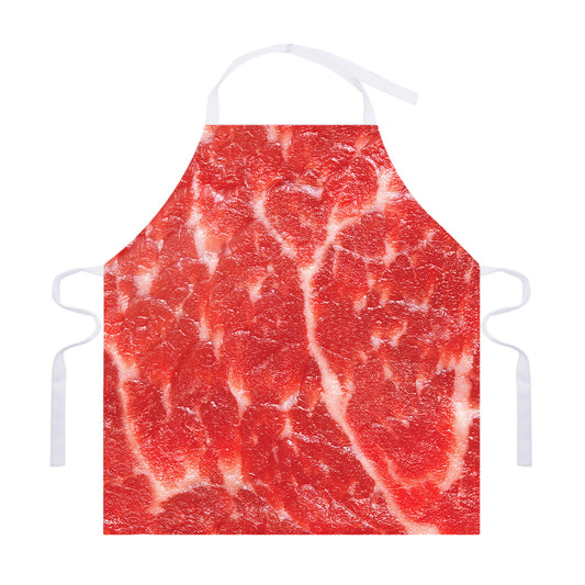 Fresh Meat Print Adjustable Apron