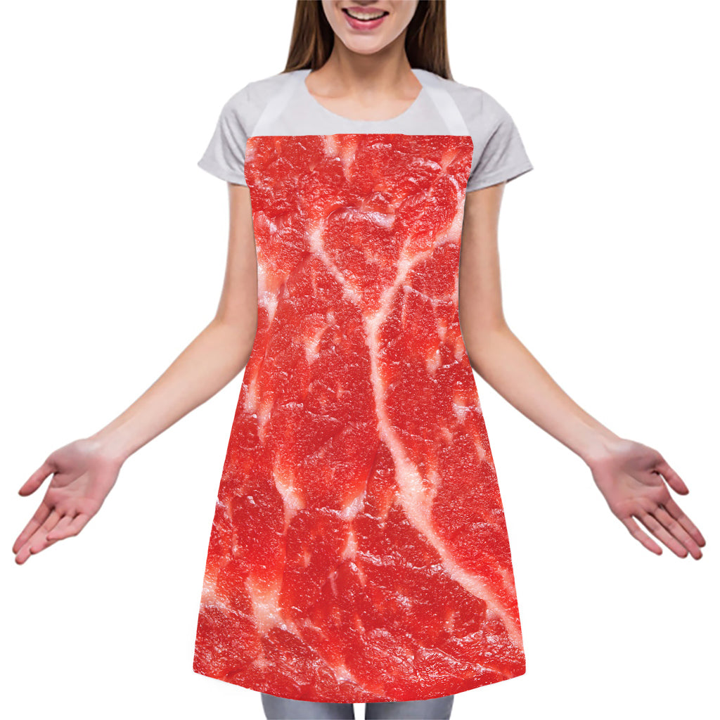Fresh Meat Print Adjustable Apron