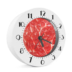 Fresh Meat Print Alarm Clock