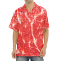 Fresh Meat Print Aloha Shirt