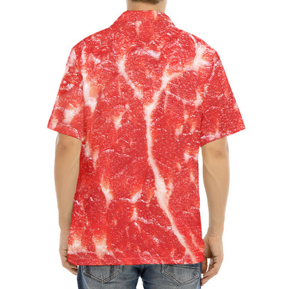 Fresh Meat Print Aloha Shirt
