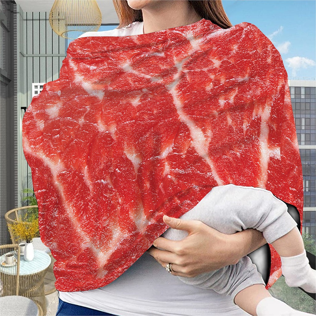 Fresh Meat Print Baby Seat Cover