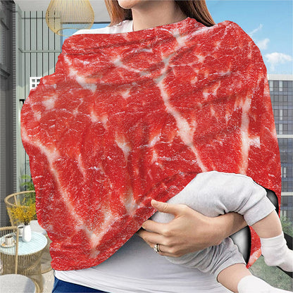 Fresh Meat Print Baby Seat Cover