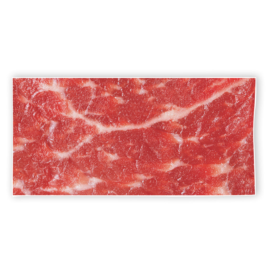 Fresh Meat Print Beach Towel