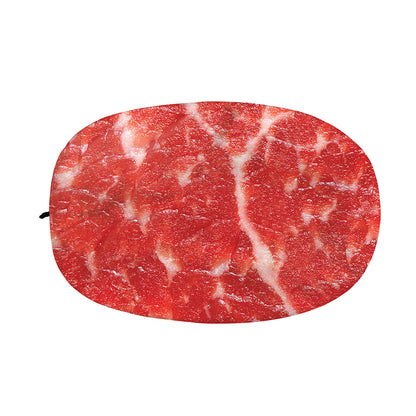 Fresh Meat Print Car Side Mirror Covers