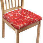 Fresh Meat Print Chair Cushion Cover