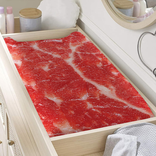 Fresh Meat Print Changing Pad Cover