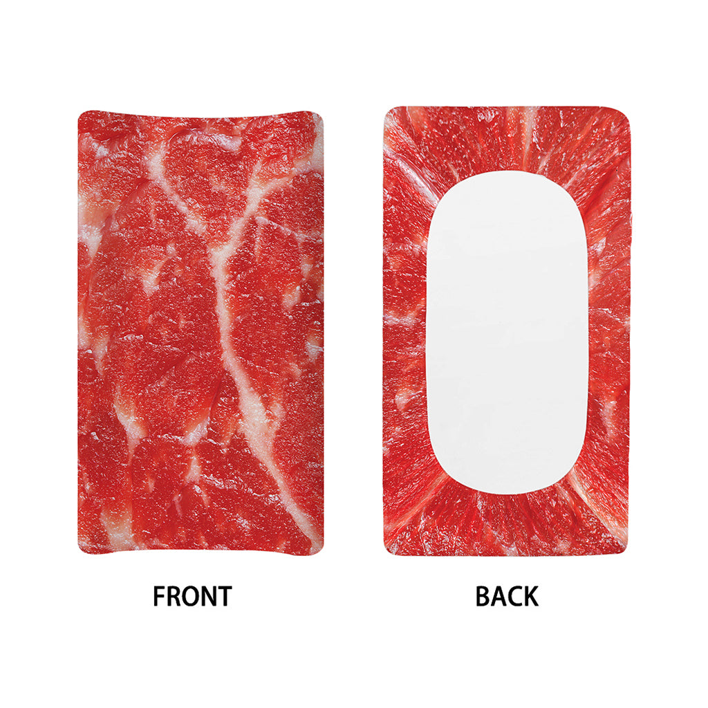 Fresh Meat Print Changing Pad Cover