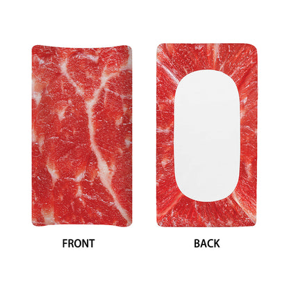 Fresh Meat Print Changing Pad Cover
