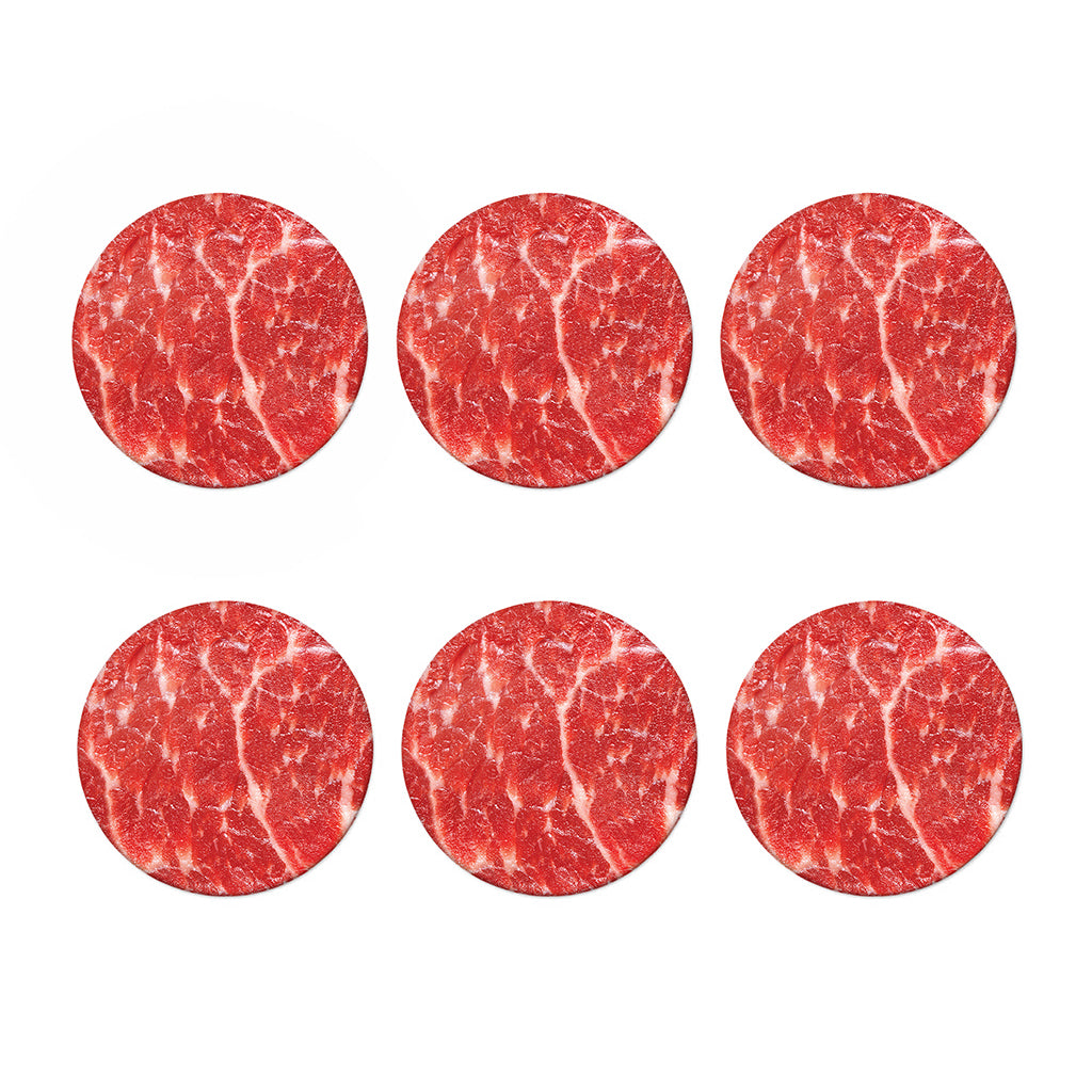 Fresh Meat Print Coaster Set