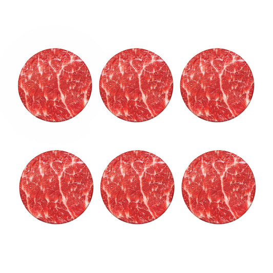 Fresh Meat Print Coaster Set