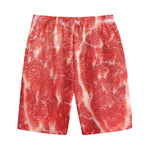 Fresh Meat Print Cotton Shorts