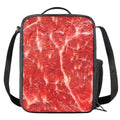 Fresh Meat Print Crossbody Lunch Bag