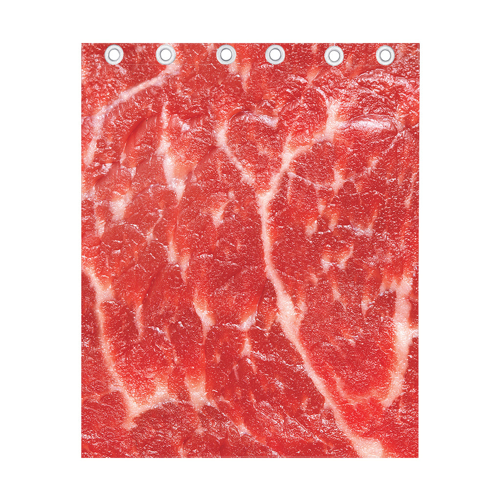 Fresh Meat Print Curtain
