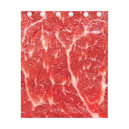 Fresh Meat Print Curtain
