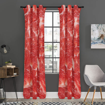 Fresh Meat Print Curtain