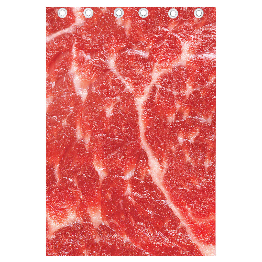 Fresh Meat Print Curtain