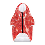 Fresh Meat Print Dog Zip Up Hoodie