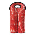 Fresh Meat Print Double Neoprene Wine Tote