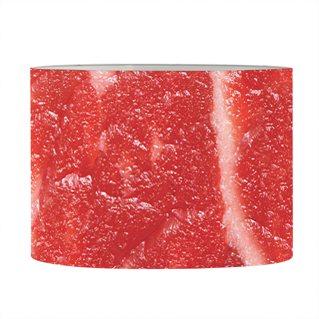 Fresh Meat Print Drum Lamp Shade