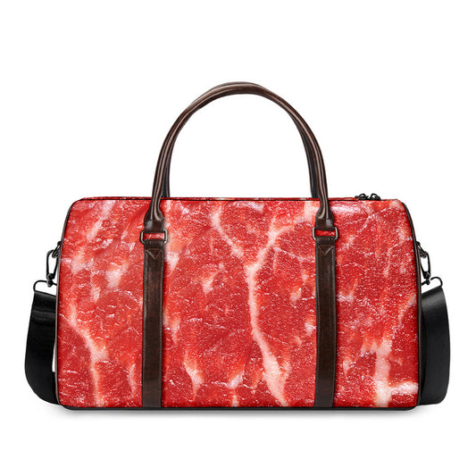 Fresh Meat Print Duffle Bag