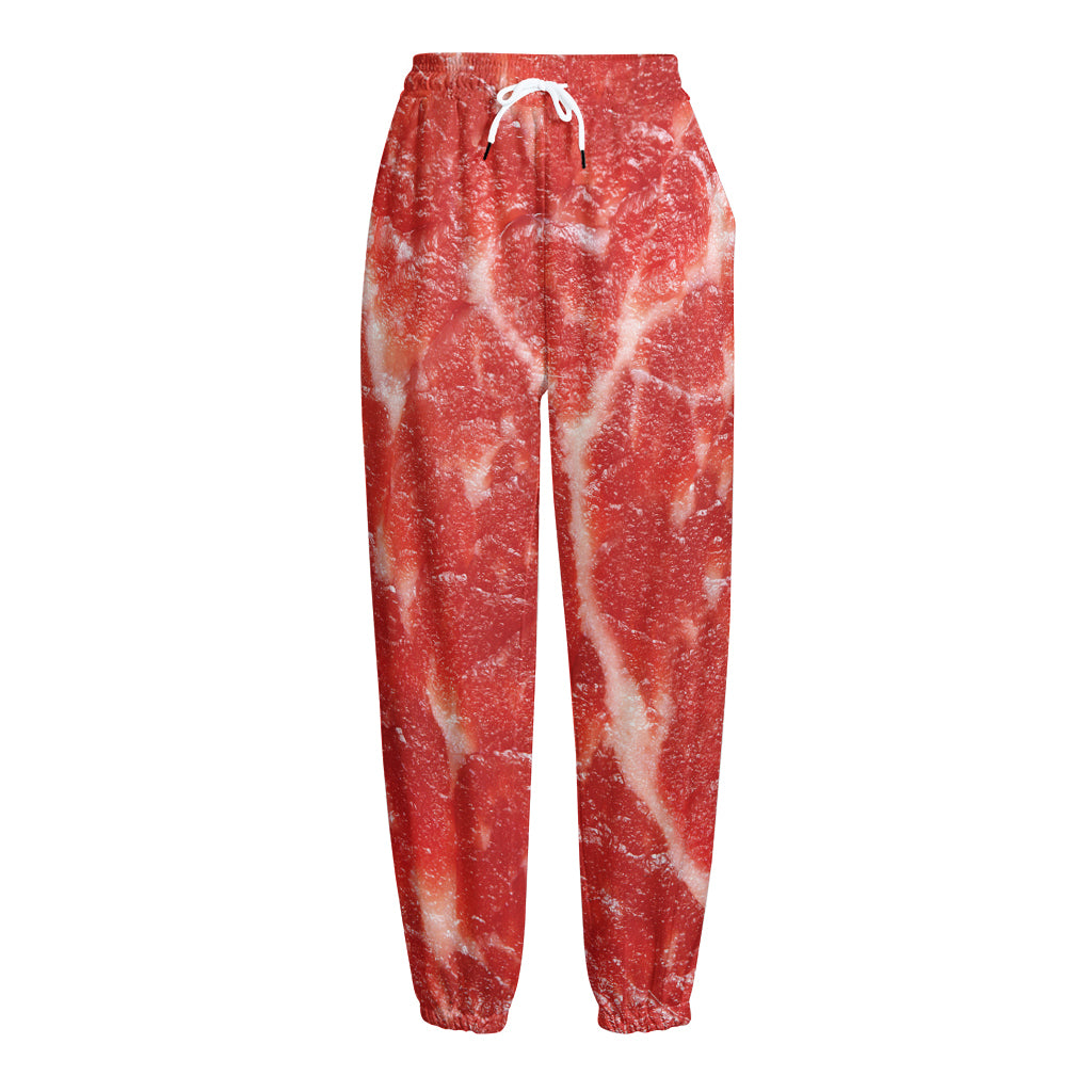 Fresh Meat Print Fleece Lined Knit Pants