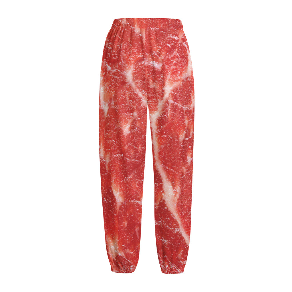 Fresh Meat Print Fleece Lined Knit Pants