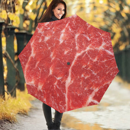 Fresh Meat Print Foldable Umbrella