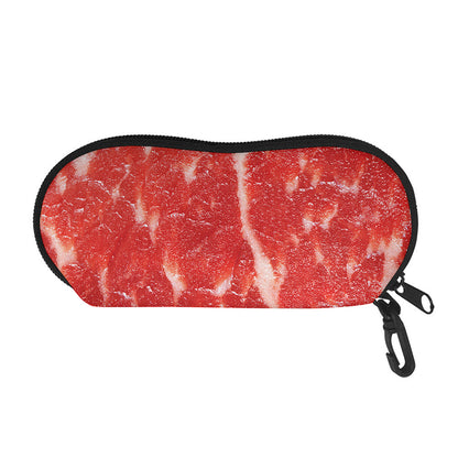 Fresh Meat Print Glasses Case