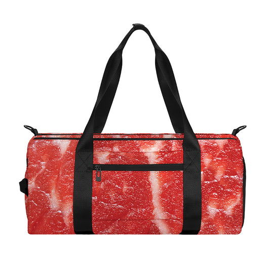 Fresh Meat Print Gym Bag