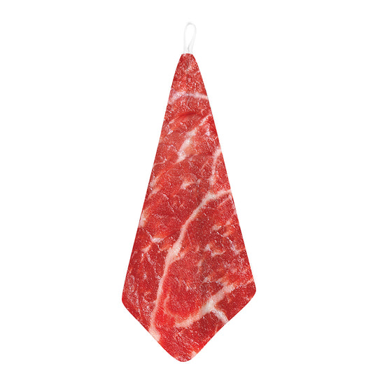 Fresh Meat Print Hand Towel