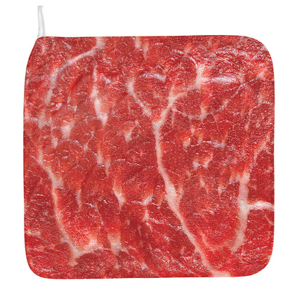 Fresh Meat Print Hand Towel
