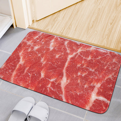 Fresh Meat Print Indoor Door Mat