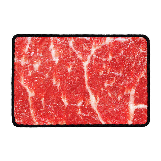 Fresh Meat Print Kitchen Mat
