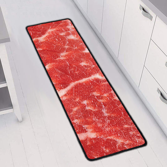 Fresh Meat Print Long Kitchen Mat