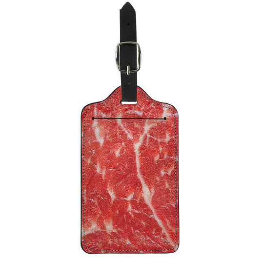 Fresh Meat Print Luggage Tag