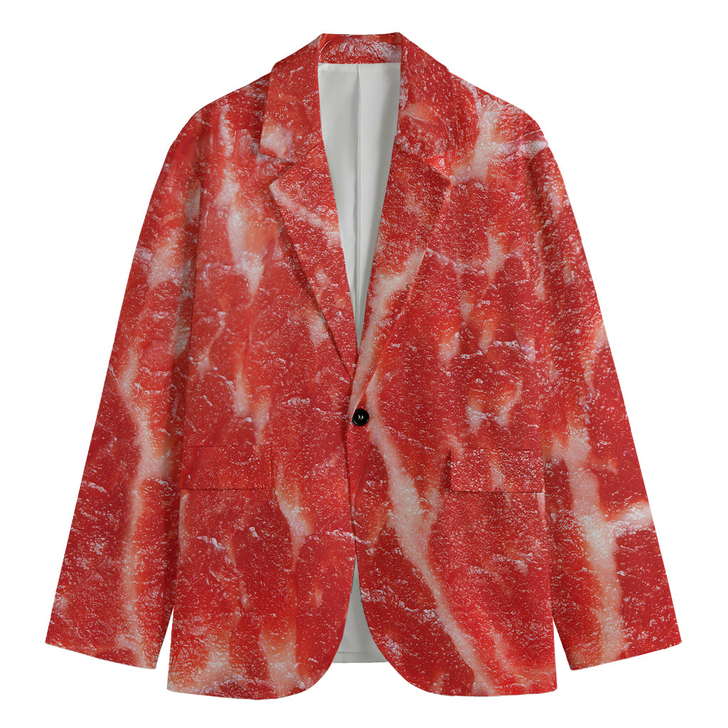 Fresh Meat Print Men's Blazer
