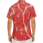 Fresh Meat Print Men's Deep V-Neck Shirt