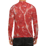 Fresh Meat Print Men's Long Sleeve Rash Guard