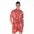 Fresh Meat Print Men's Romper