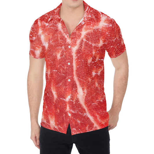 Fresh Meat Print Men's Shirt