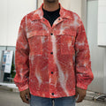 Fresh Meat Print Men's Shirt Jacket