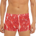Fresh Meat Print Men's Short Boxer Briefs