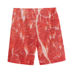 Fresh Meat Print Men's Sports Shorts