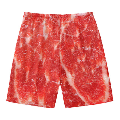 Fresh Meat Print Men's Swim Trunks