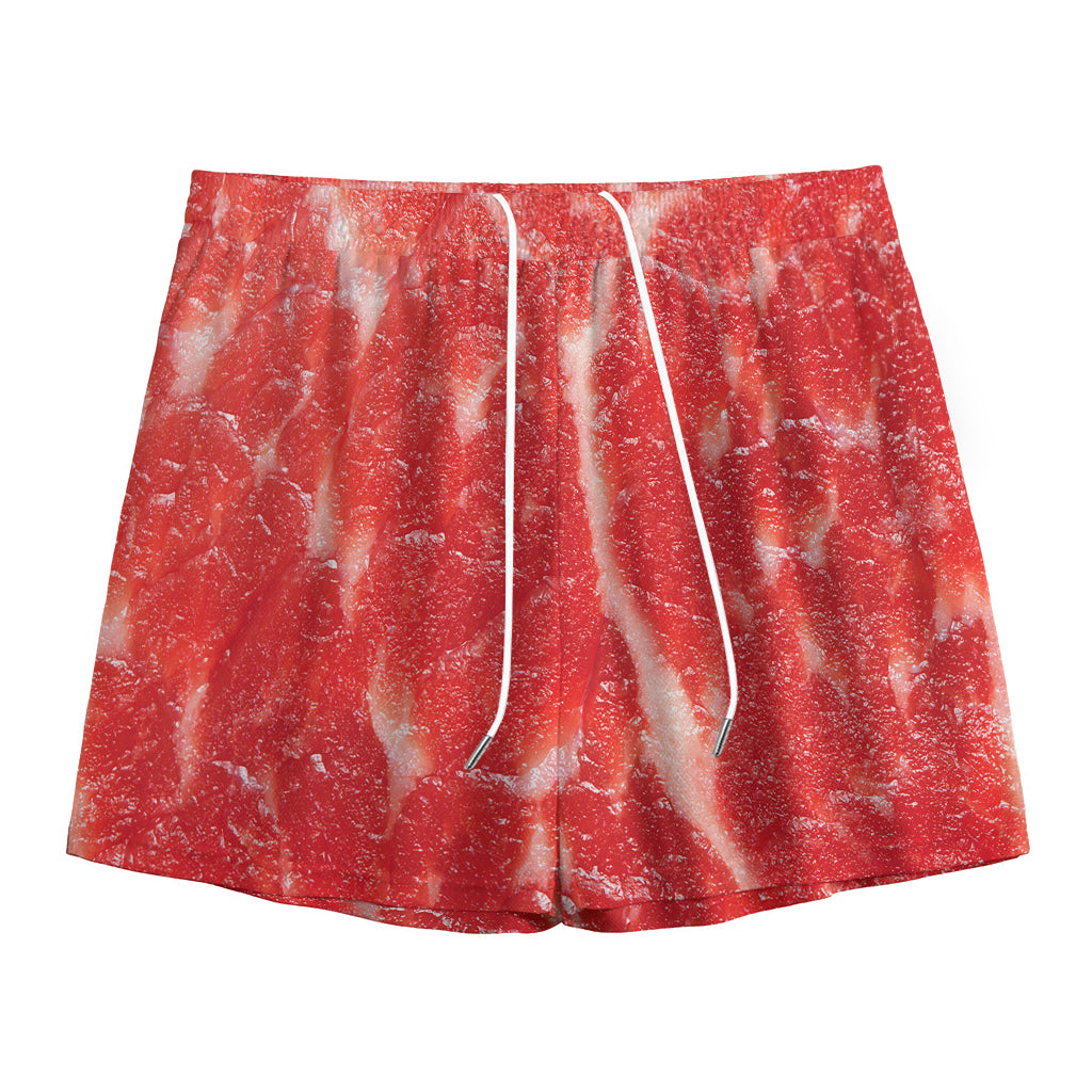Fresh Meat Print Mesh Shorts