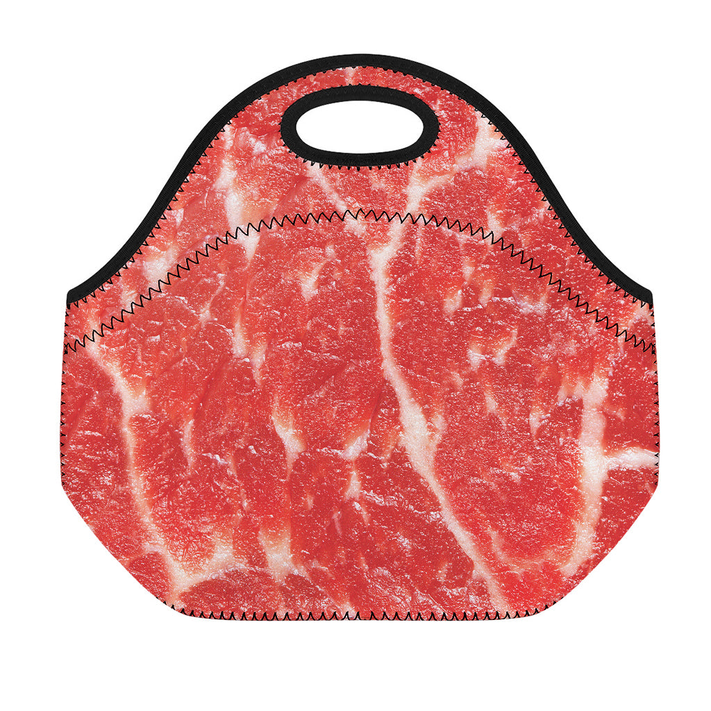 Fresh Meat Print Neoprene Lunch Bag
