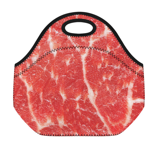 Fresh Meat Print Neoprene Lunch Bag