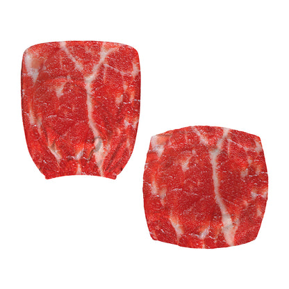 Fresh Meat Print Office Chair Cover
